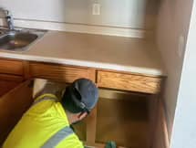 Breasy completing batched small repairs inside a Scottsdale rental home