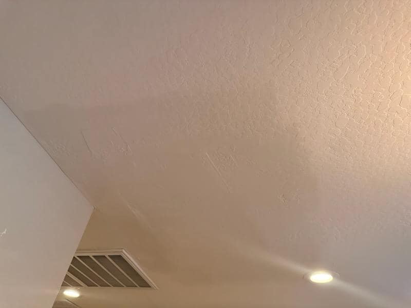 Repainted interior wall corner at a Cave Creek property
