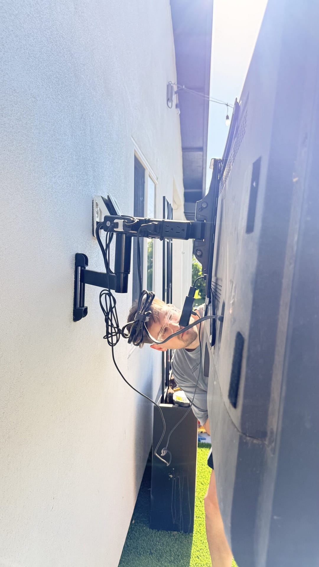 Breasy repairing a pool gate latch to meet Chandler pool barrier code