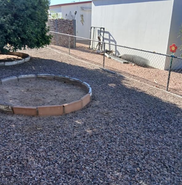 Cave Creek property exterior with well and utility connections