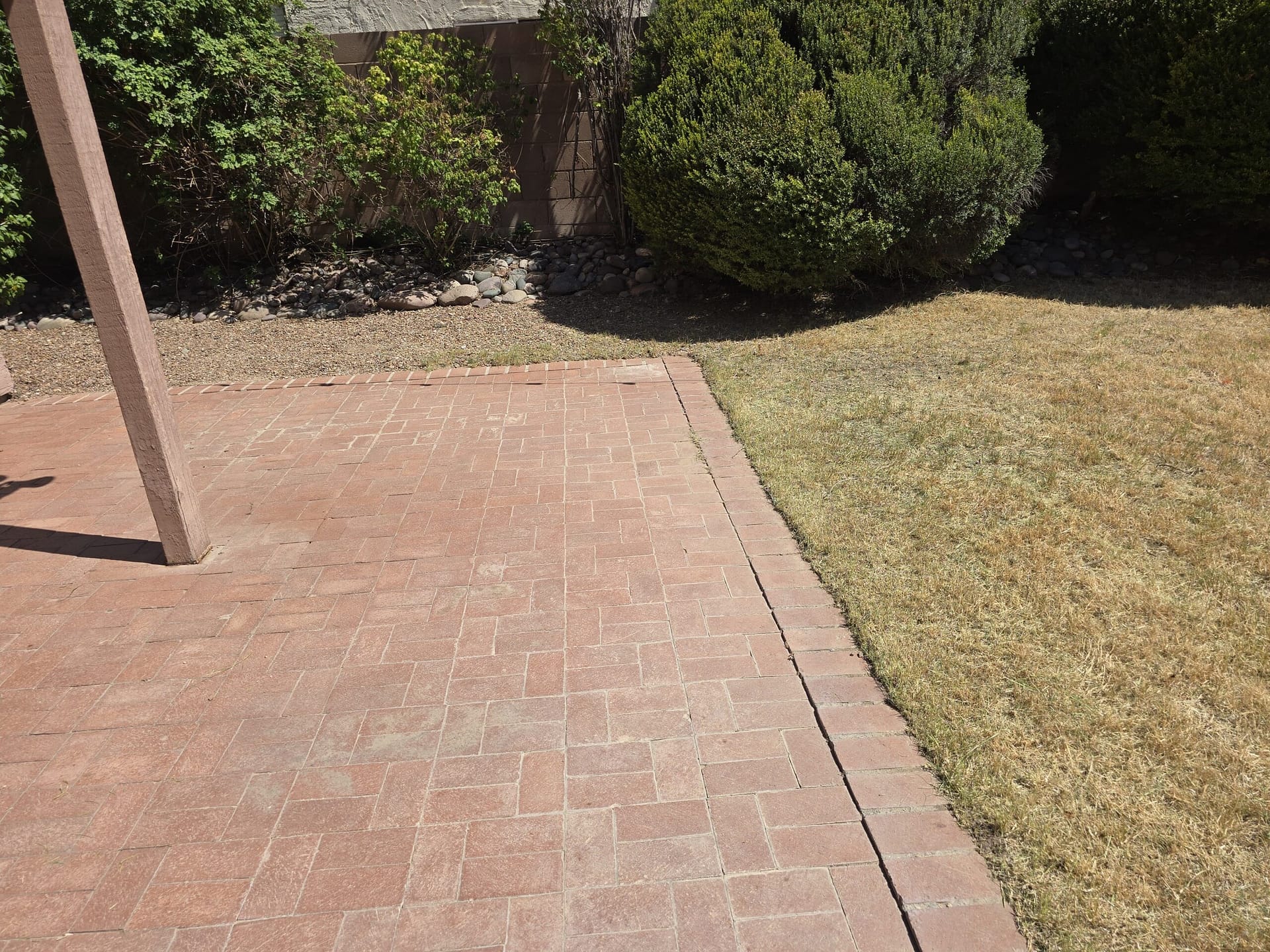 Routine landscaping maintenance visit at a Cave Creek rental property