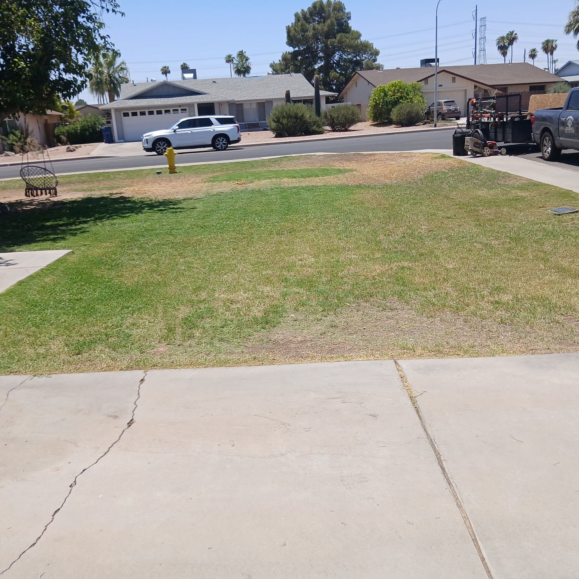 Decomposed granite xeriscape yard compliant with Eastmark HOA rules in Mesa, AZ